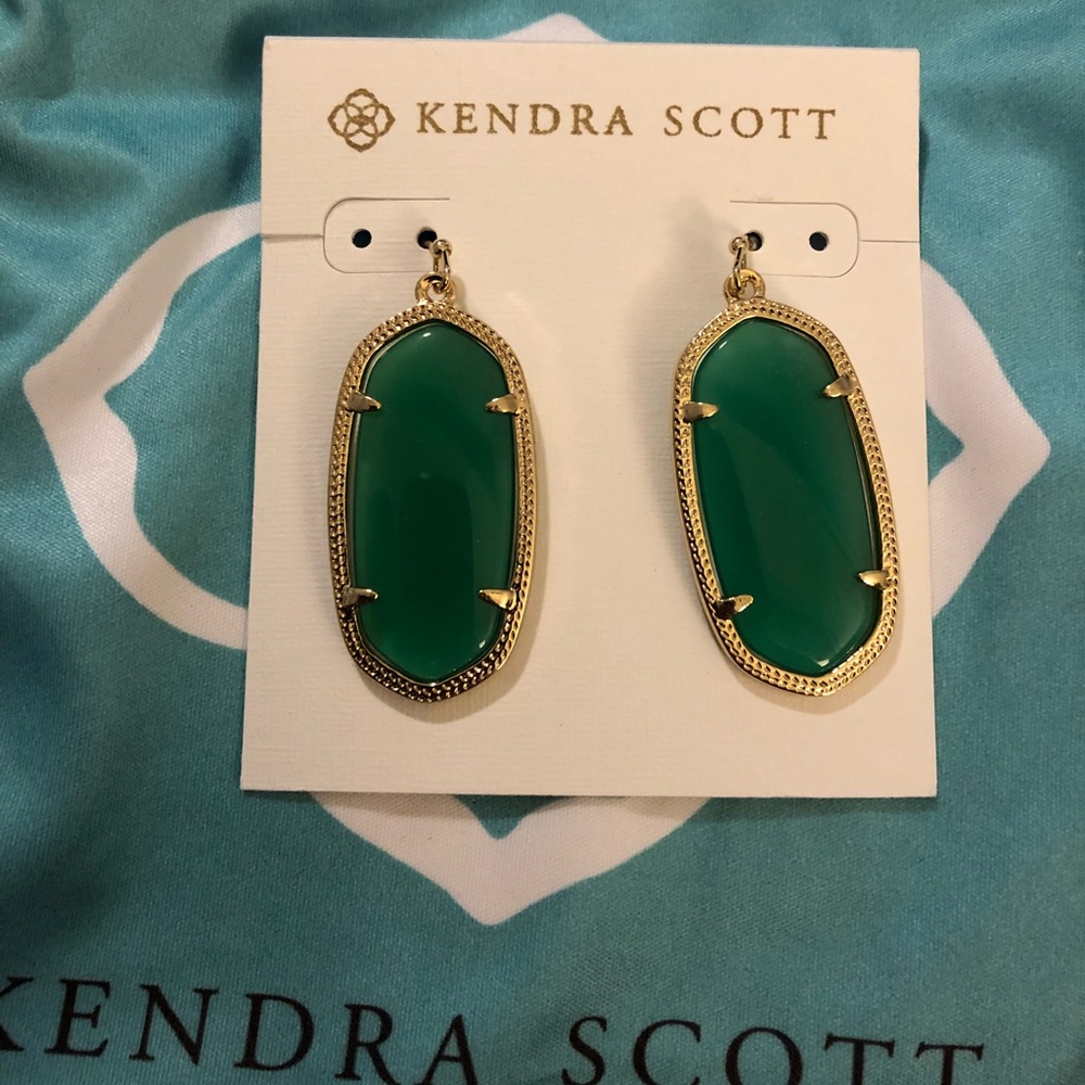 Kendra Scott Green Elle Earrings